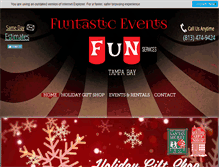 Tablet Screenshot of funtasticevents.com